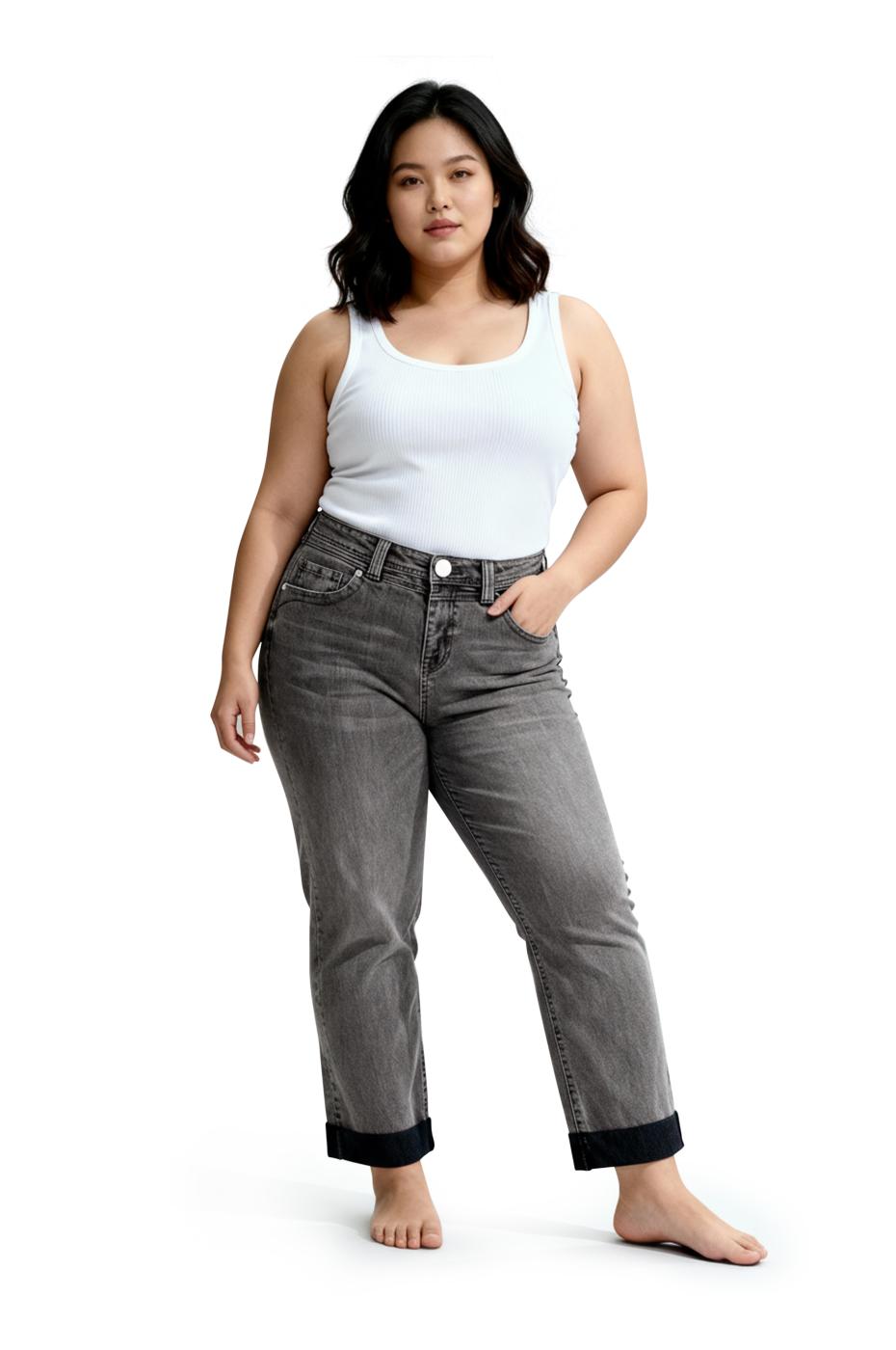 Frida Wide Leg - Grey