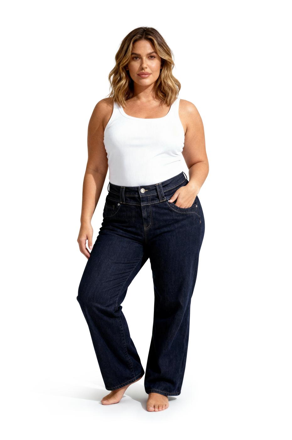 Frida Wide Leg - Rinse Wash