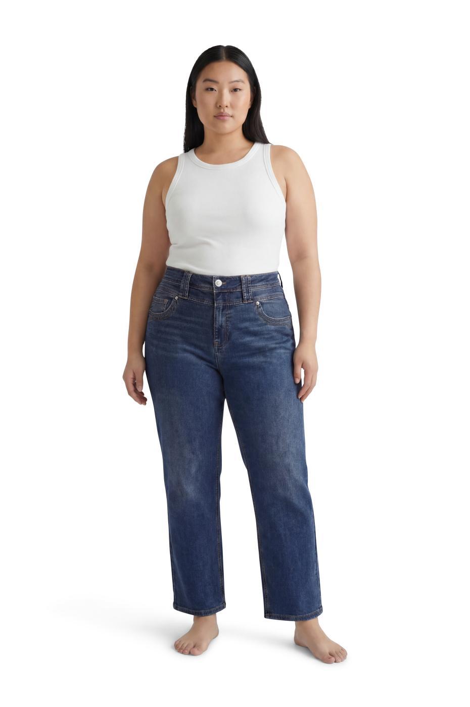 Frida Wide Leg - Middle Blue