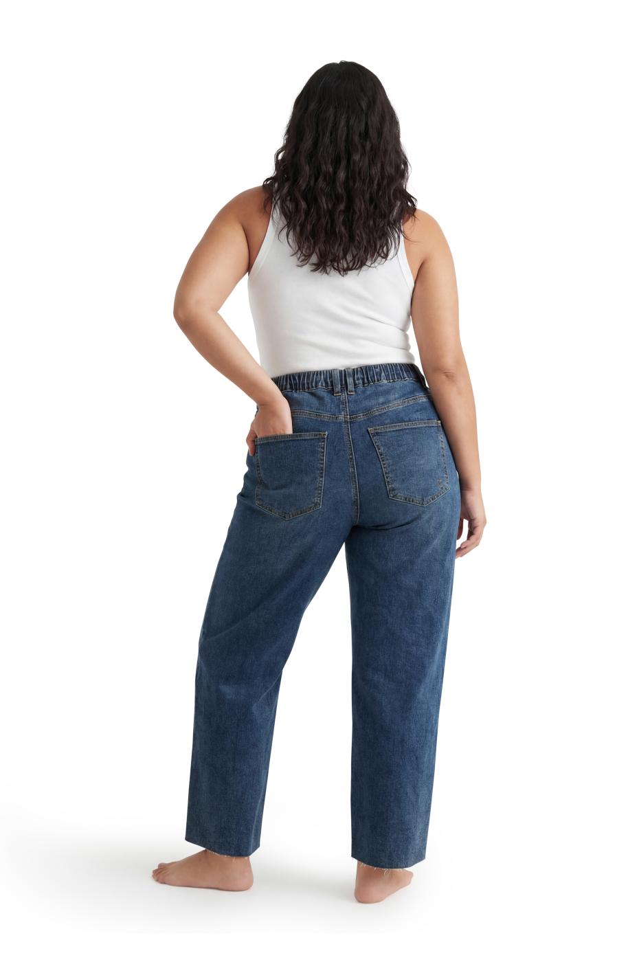 Preview: Dora Barrel Fit - Middle Blue