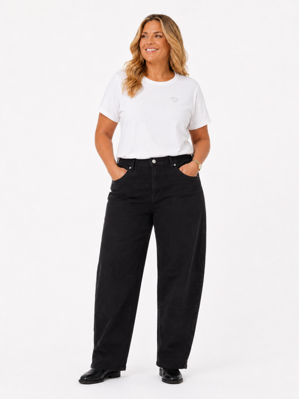 Dora Barrel Fit - Black