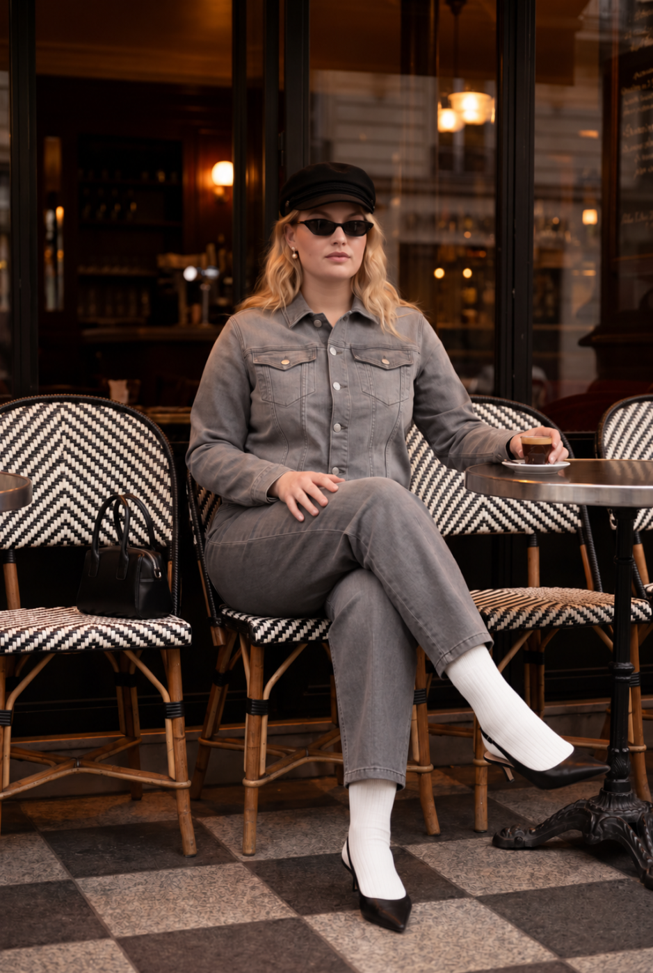 Preview: Dora Barrel Fit - Light Grey