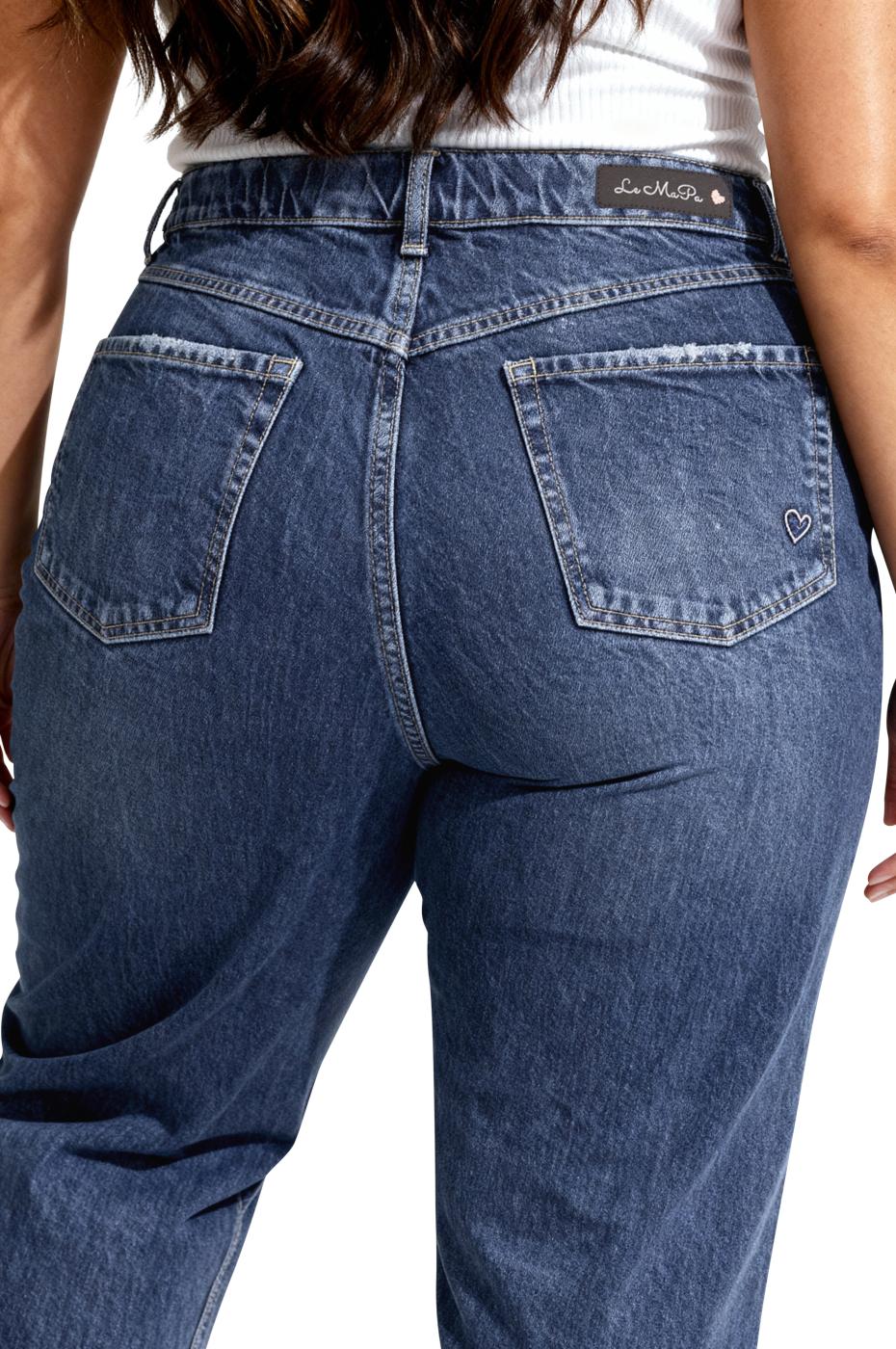 Dora Barrel Fit -  Mid Blue