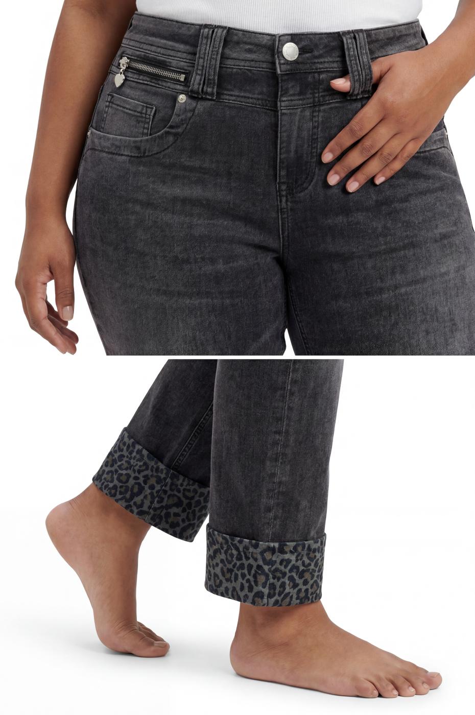 Rona Regular - Black Grey Leoprint