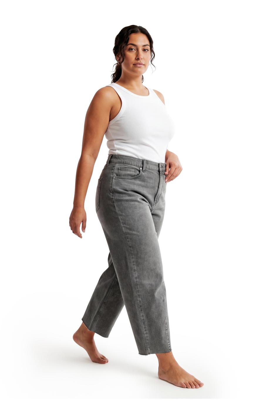 Dora Barrel Fit - Light Grey
