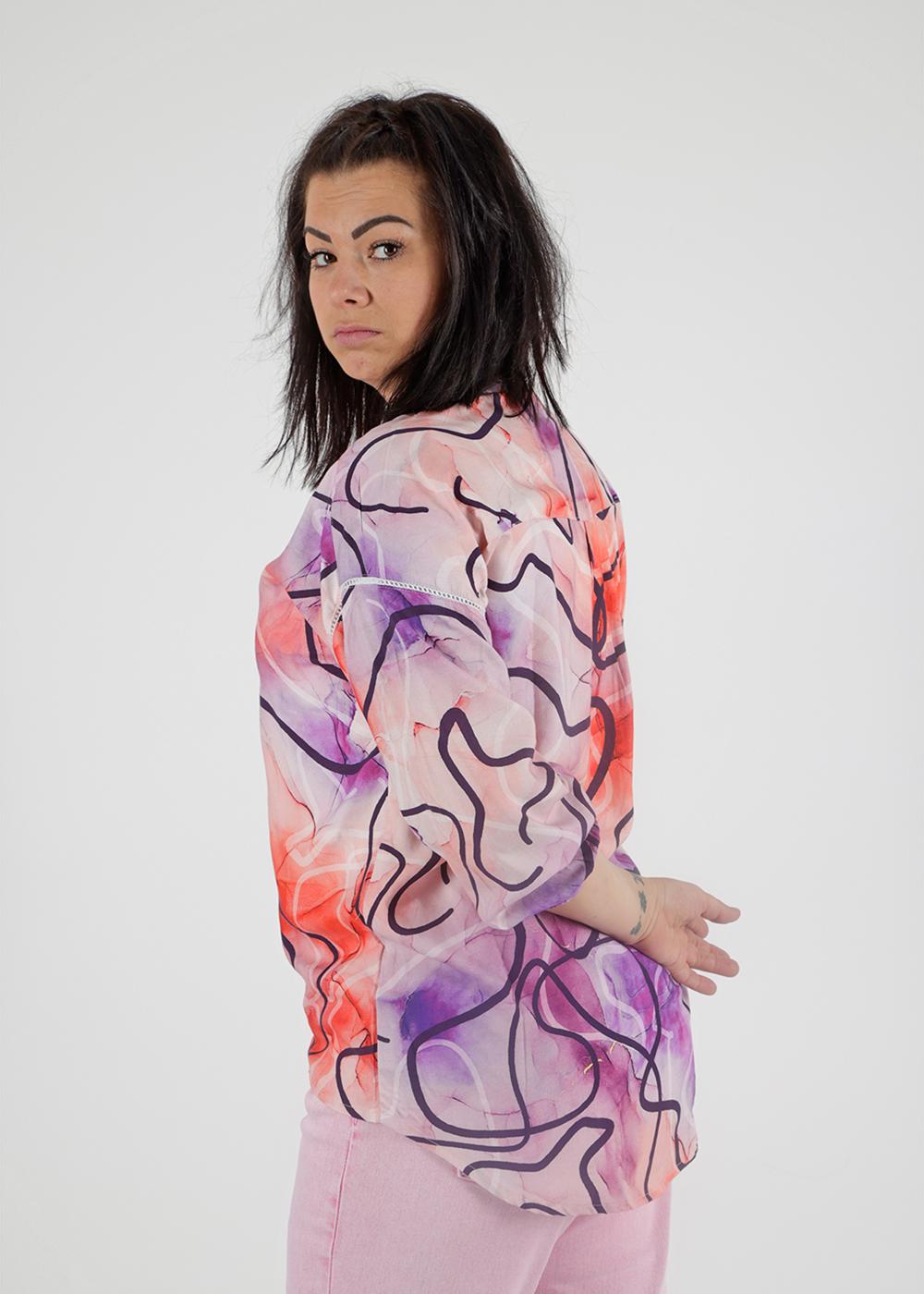 Bluse -Lilac Allover