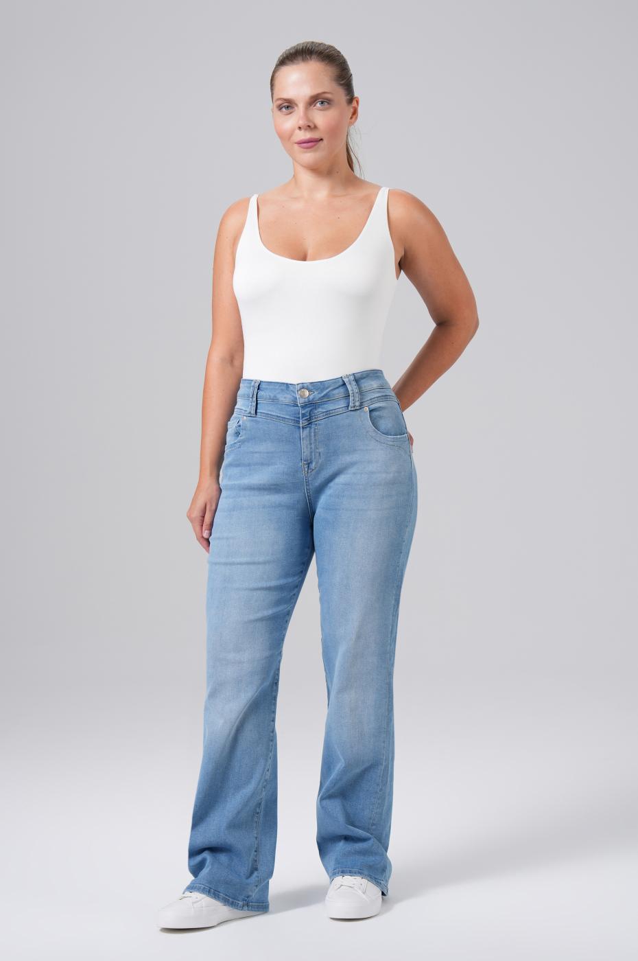 Frida Wide Leg - Blue Denim
