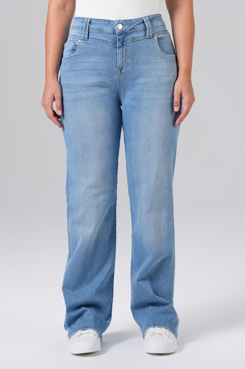 Frida Wide Leg - Blue Denim