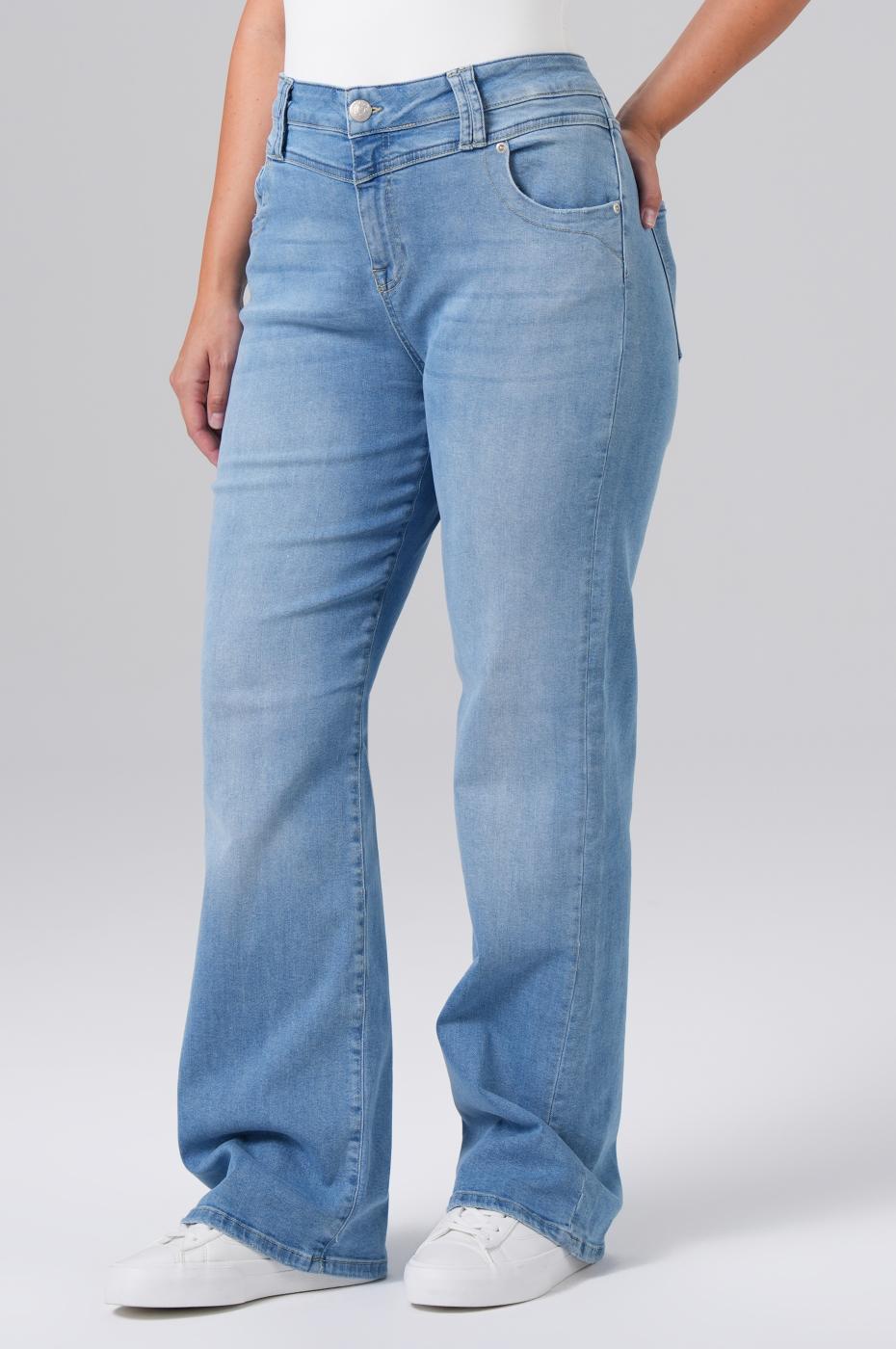 Frida Wide Leg - Blue Denim